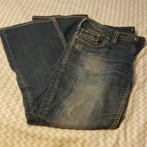 Silver Boot Cut Jeans